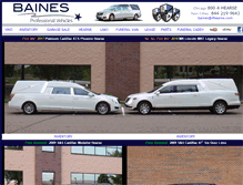 Tablet Screenshot of 4hearse.com